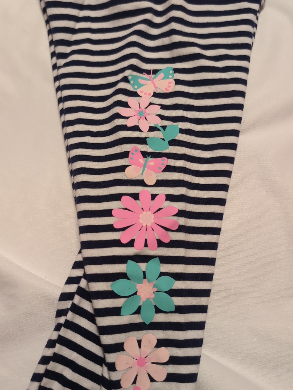 Carter's Navy and White Striped Top